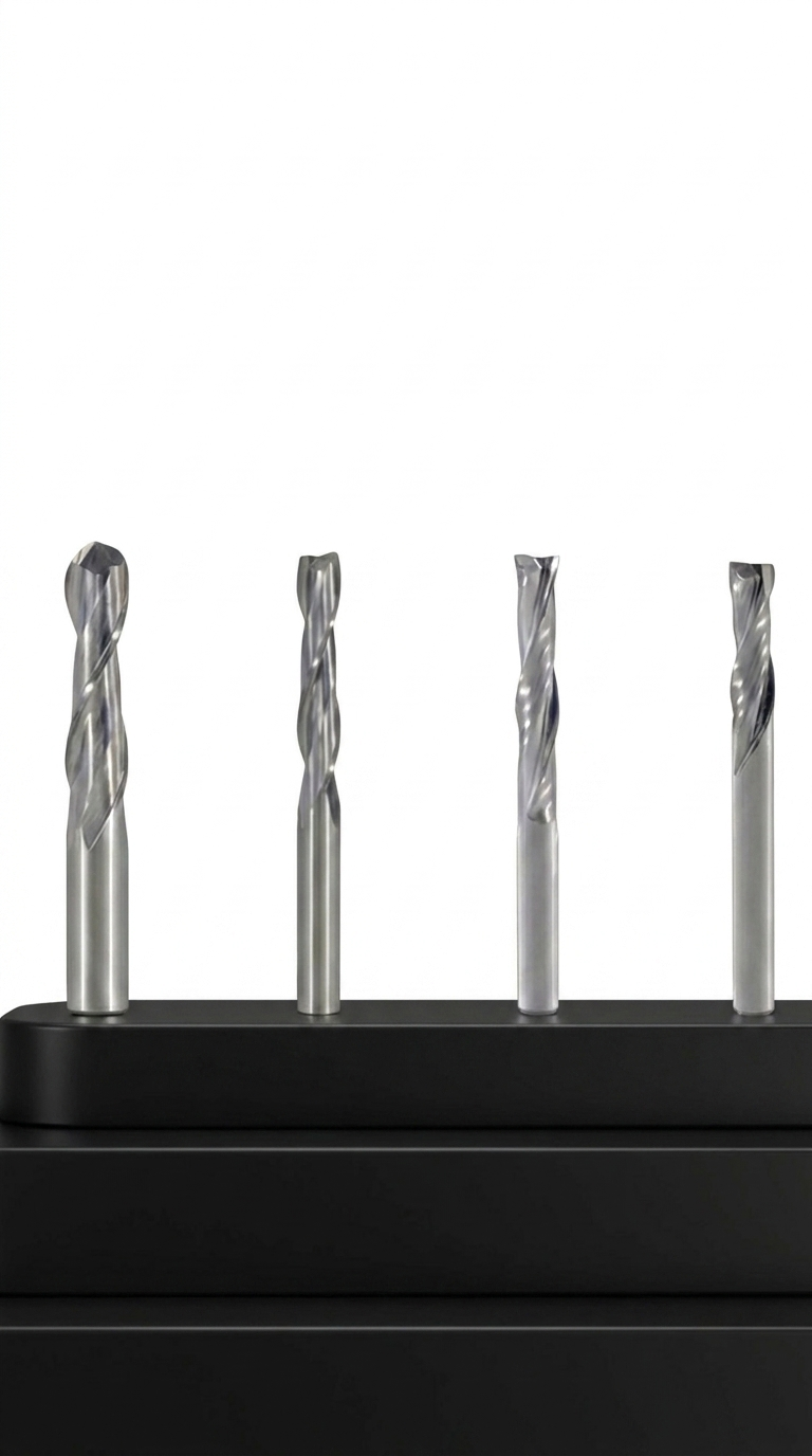 Micro-Grain Solid Carbide Two Flute Bits