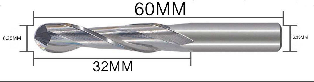 Two Flute Ball Nose Cutter