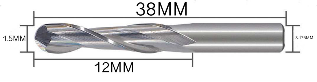 Two Flute Ball Nose Cutter