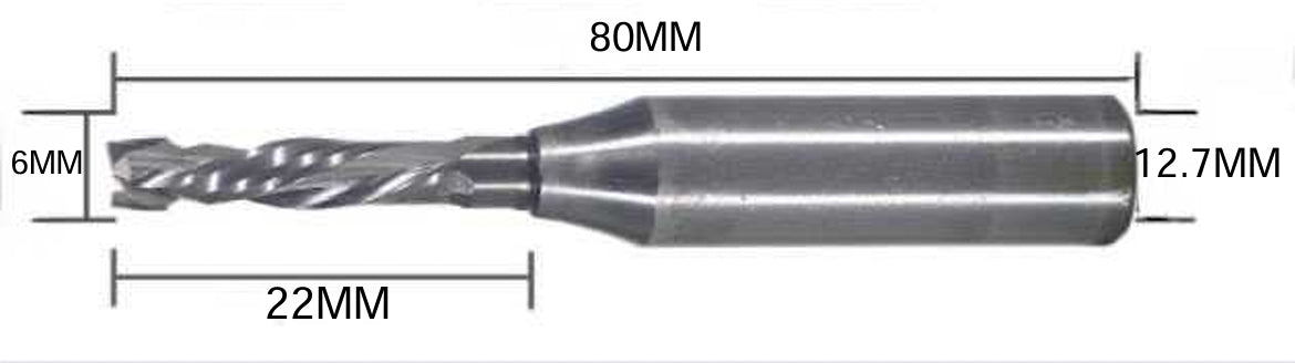 TCT Heavy Duty Two Flute Up & Down Compression Cutter