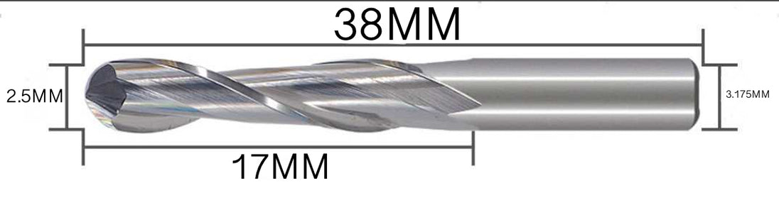 Two Flute Ball Nose Cutter