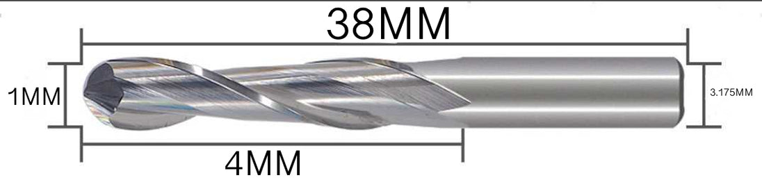 Two Flute Ball Nose Cutter