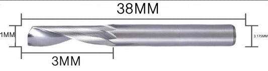 Professional Single Flute Up Cut