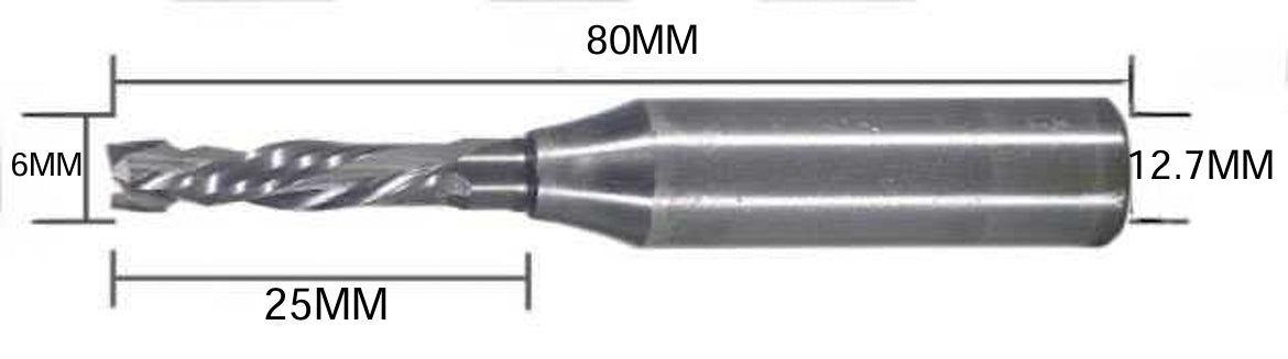 TCT Heavy Duty Two Flute Up & Down Compression Cutter