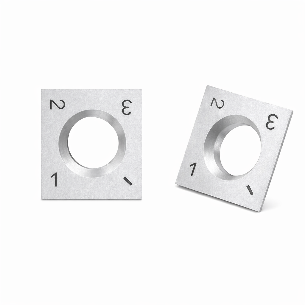 10-Pack Indexable Surfacing Bit Replacement Blades (15 mm × 15 mm)