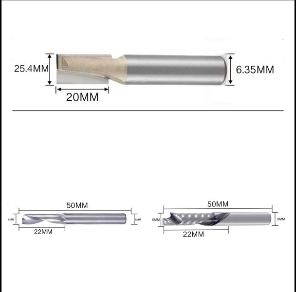 Lightweight CNC Spindle Bit Bundle
