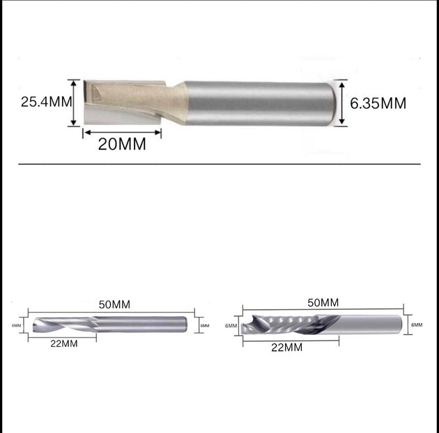 Lightweight CNC Spindle Bit Bundle
