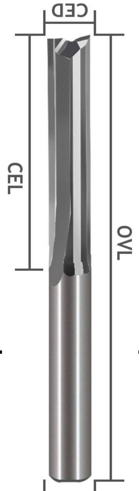 Two Flute Straight Milling Cutter
